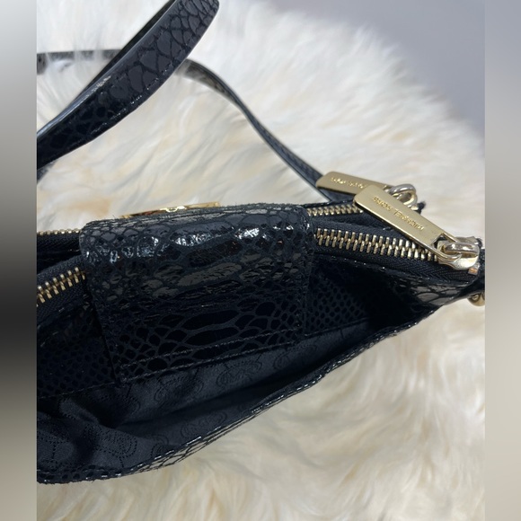 Michael Korrs  Blk. Python Embossed Mini Crossbody Bag - Picture 6 of 17